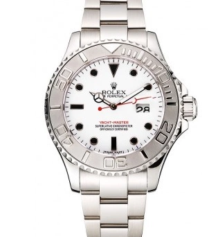 Good copy rolex watches White Case Yacht-Master Bracelet And Stainless Dial Steel Rolex 0522